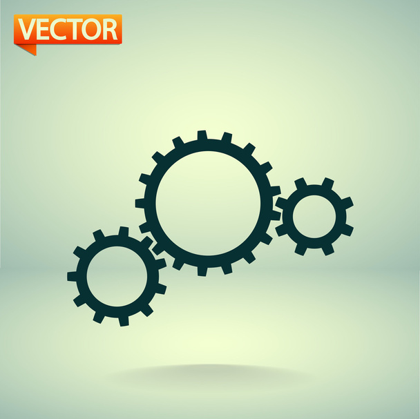Gears icon - Vektor, Bild