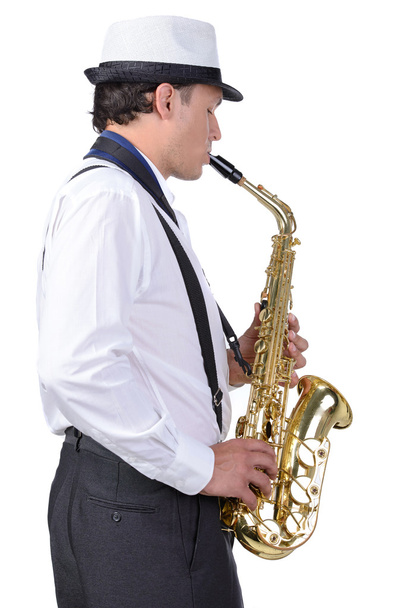 Saxophone player - Φωτογραφία, εικόνα