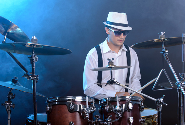 Drums player - Foto, afbeelding