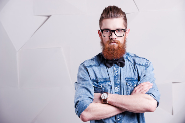 Bearded man in glasses - Foto, immagini
