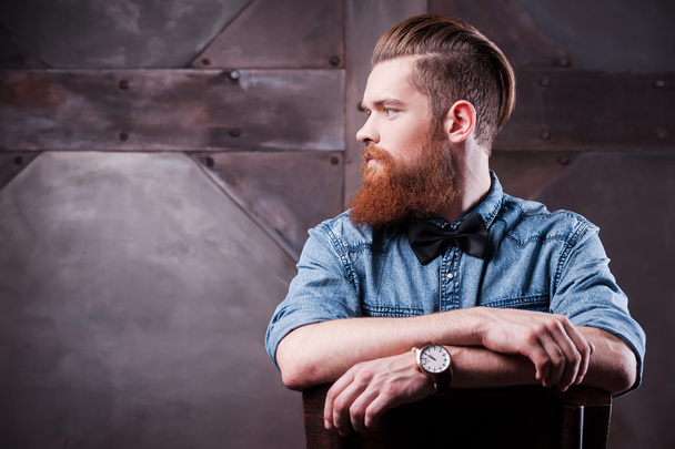 Handsome young bearded man - Foto, Bild