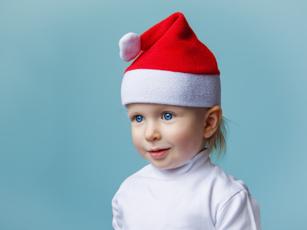 Bebê em Santa chapéu Ano Novo 2015
 - Foto, Imagem