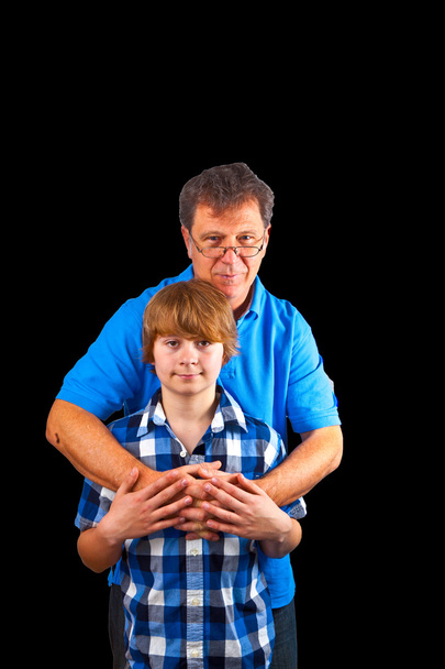 Gelukkige vader en zoon - Foto, afbeelding