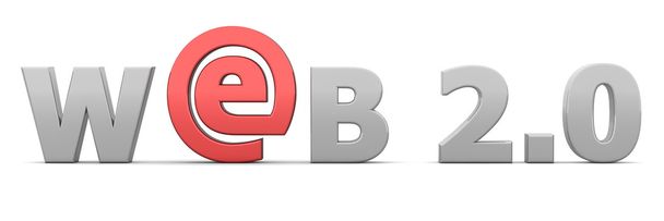 E-на Web - сірий та червоний - Фото, зображення