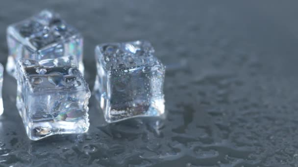 close up of many ice cubes on white background  - Footage, Video