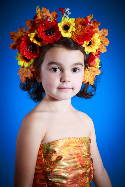 cute girl in autumn dress  - Fotografie, Obrázek