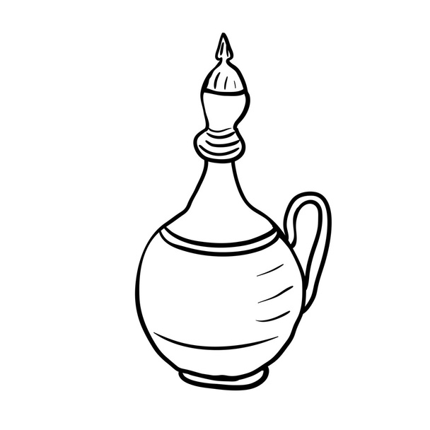 Antique jug, vector illustration - Διάνυσμα, εικόνα