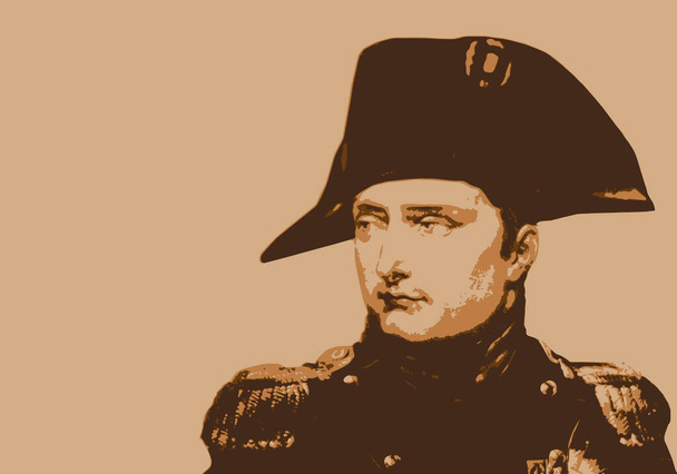 Портрет Наполеона I, історичний діяч і імператор Франції.. - Вектор, зображення