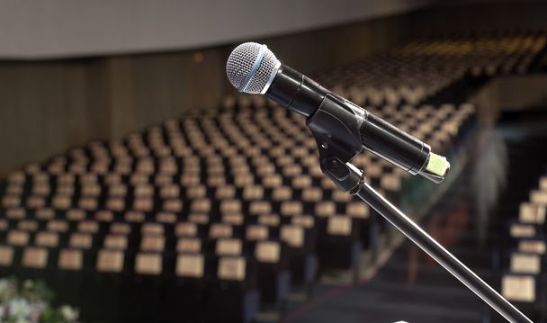 Microphone on the stage - Photo, Image