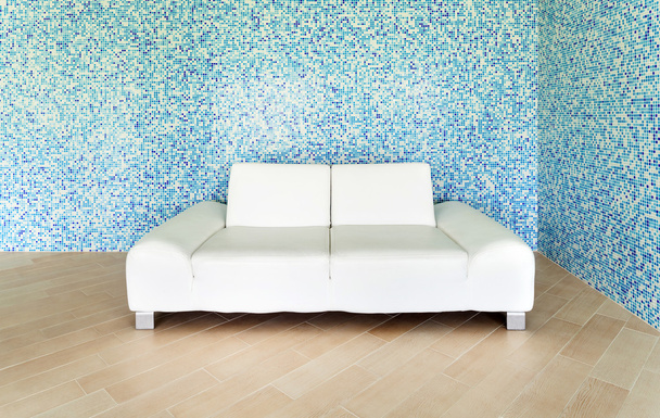 white leather sofa - Photo, Image
