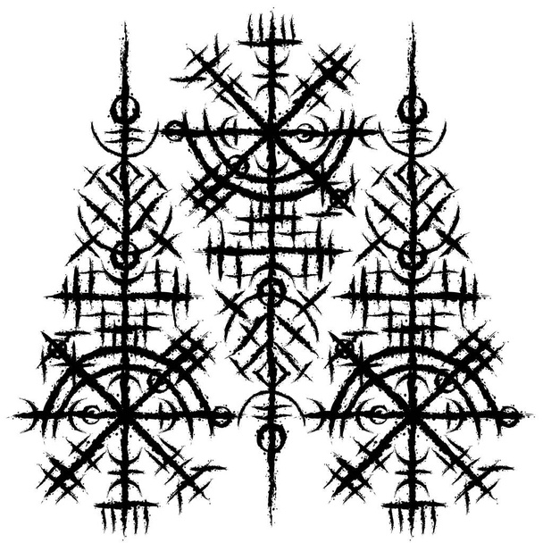 Scandinavian viking black symbol - Vecteur, image