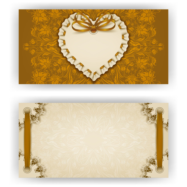 Template for luxury invitation - Vector, afbeelding