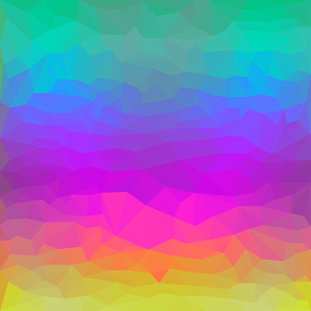 Abstrato colorido triangular fundo espectral poligonal para uso em design com cores amarelo brilhante, roxo, rosa, azul e verde
 - Vetor, Imagem