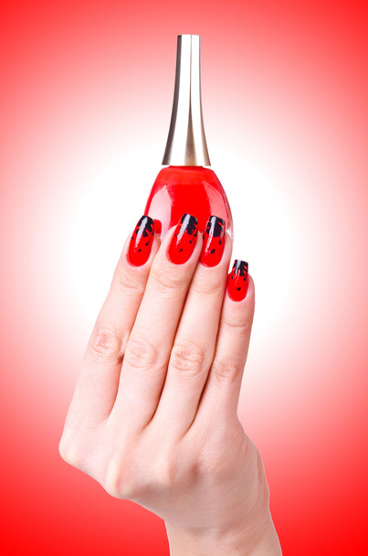 Fashion concept with nail art - Photo, Image