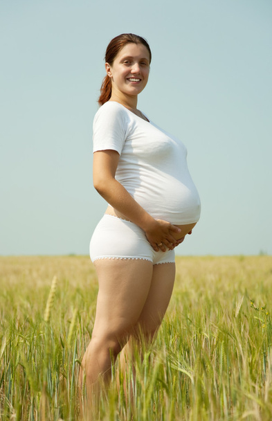 8 months pregnant woman - Photo, image