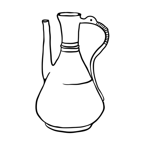 Antique jug, vector illustration - Vector, Image