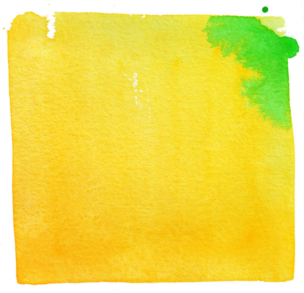 yellow watercolor background - Photo, image