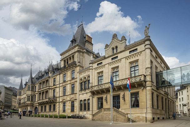 Luxembourg, May 2022. Exterior view of the Grand Ducal Palace of Luxembourg in the city center - Valokuva, kuva
