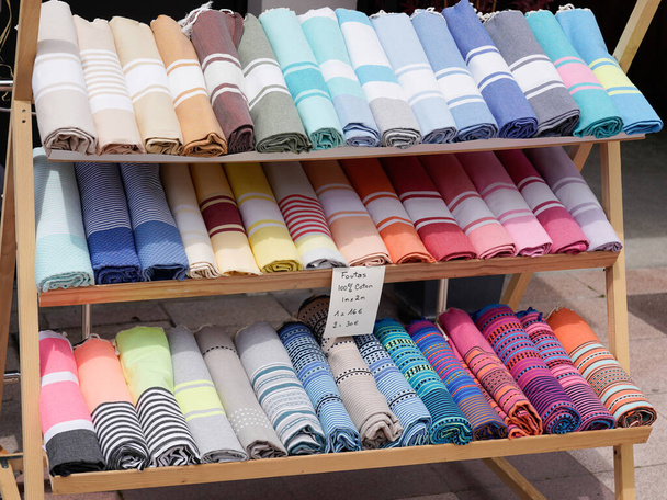 fouta moře ručníky v obchodě letní plážové ručníky foutas na prodej na shop - Fotografie, Obrázek