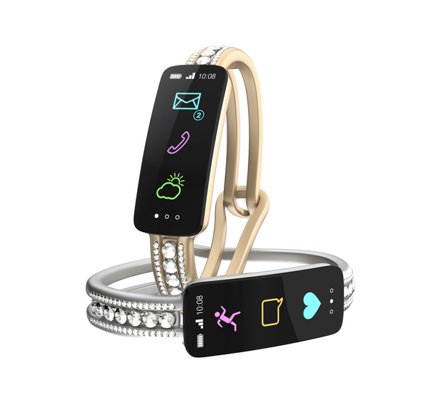 Beautiful diamond bracelet with smart information display - Photo, Image