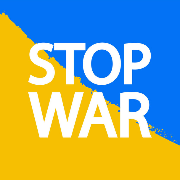 Stop war. Pray for peace Ukraine. There is no war. international protest. Support for the country during the war. Stop the war. Vector illustration - Vektori, kuva