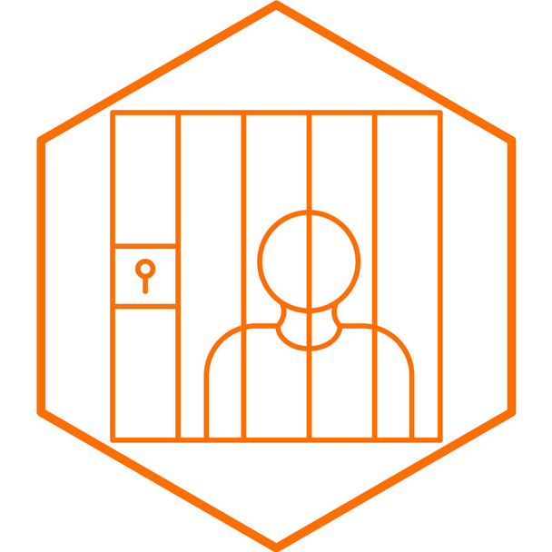ilustração vetorial do ícone Convict  - Vetor, Imagem