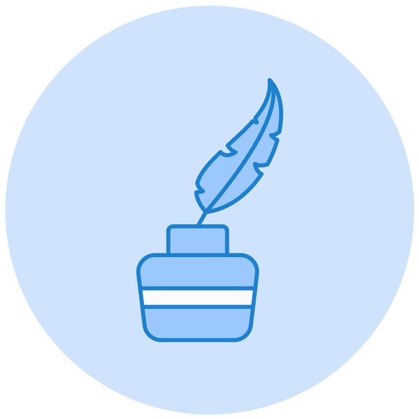 feather. web icon simple illustration - Vector, Image
