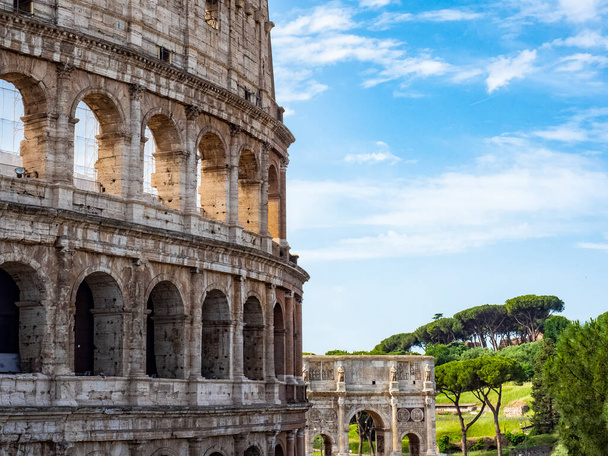 View of the Coliseum of Rome - Foto, immagini