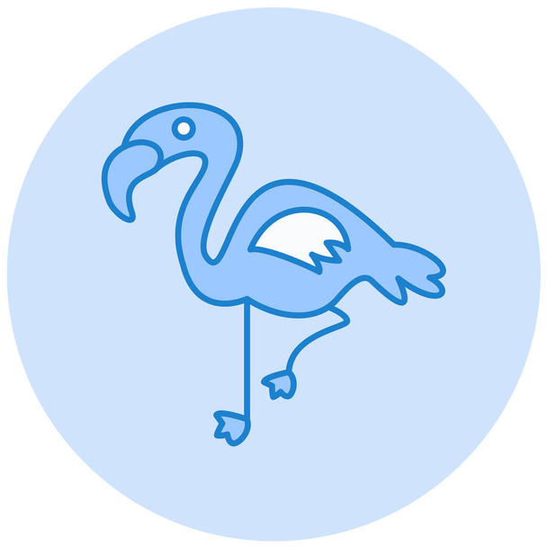 ilustración vectorial del icono de pájaro único - Vector, Imagen