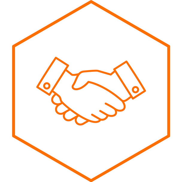 Handshake simple icon, vector illustration - Vector, Image