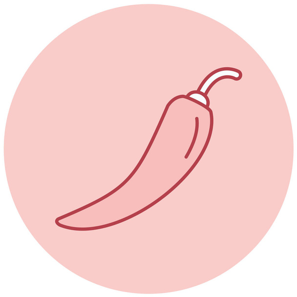 chili pepper. simple illustration - Vector, Image