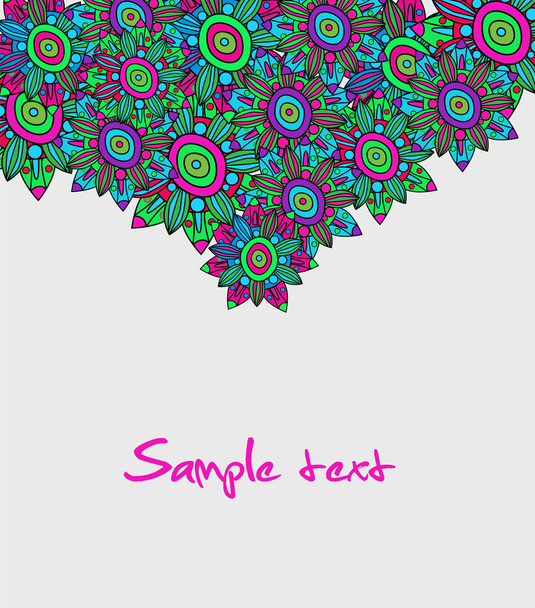 Bright floral background - Vector, afbeelding