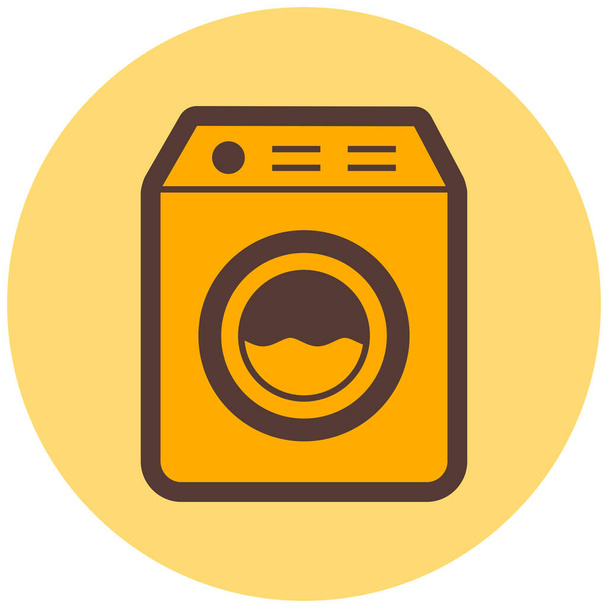 πλυντήριο ρούχων. απλός σχεδιασμός - Διάνυσμα, εικόνα