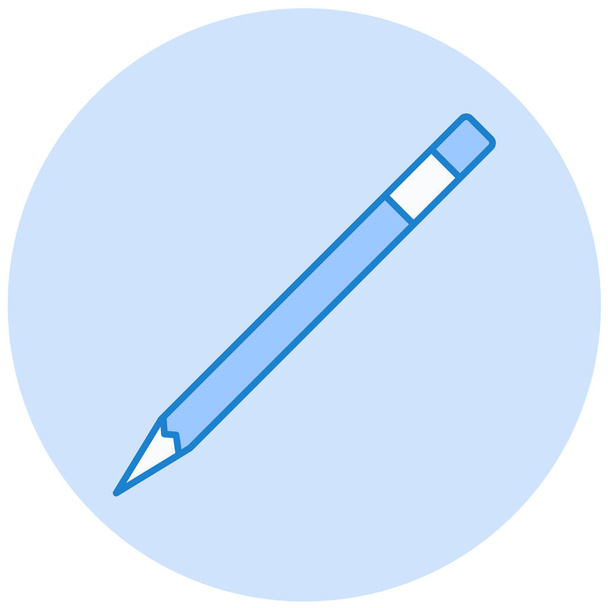 lápiz. icono web ilustración simple - Vector, Imagen