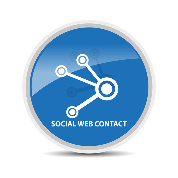 Social web contact icon vector - Vector, Image