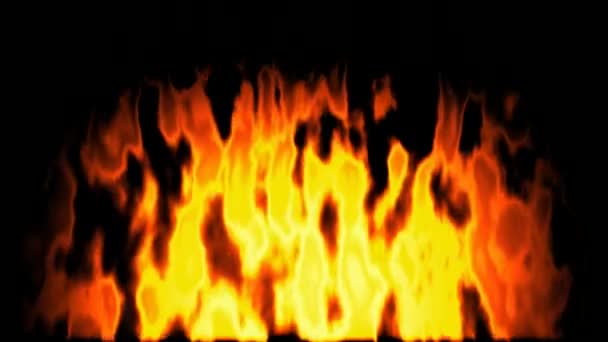 Generált égő tüzet varrat nélküli hurok videóinak - Felvétel, videó