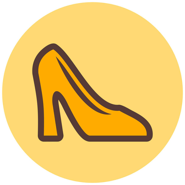 shoe. web icon simple illustration - Vector, imagen