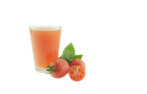 tomato juice isolated on a white background - Fotografie, Obrázek