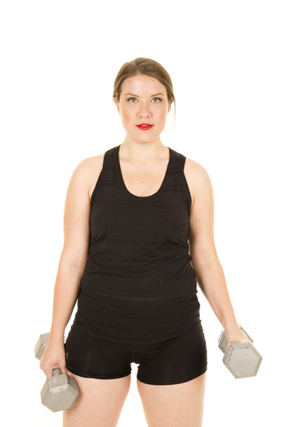 Young woman doing workout - Фото, зображення