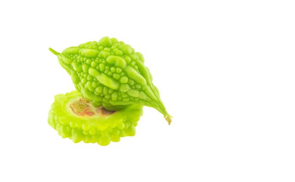 Bitter melon isolated on a white background - Photo, Image
