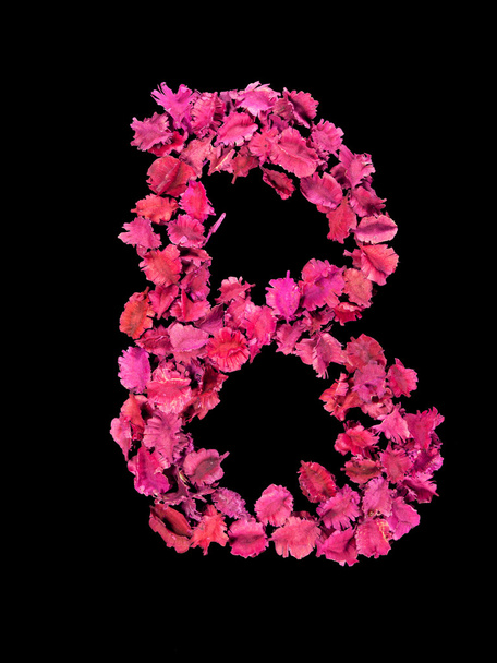 Сухой цветочный алфавит В
 - Фото, изображение