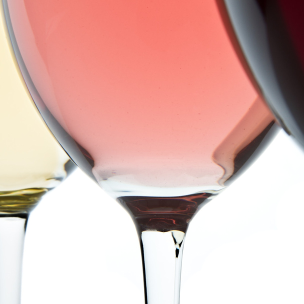 Tre bicchieri di vino
 - Foto, immagini