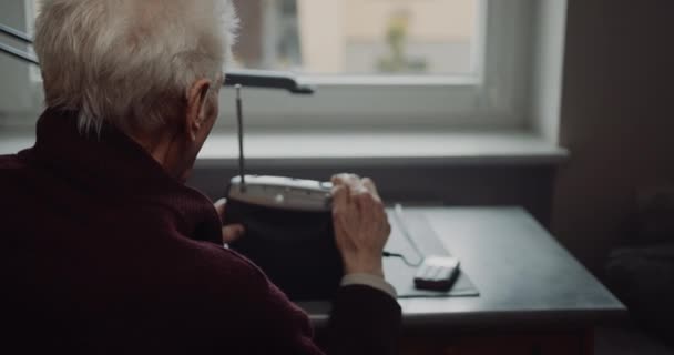 Portrait of Old Senior Man Retired. - Footage, Video