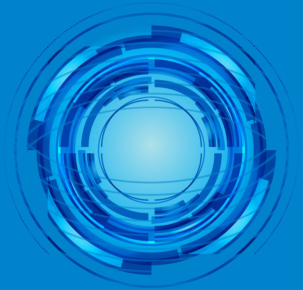 círculo abstrato azul
 - Vetor, Imagem