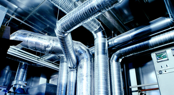 Ventilační potrubí klimatizační podmínky - Fotografie, Obrázek