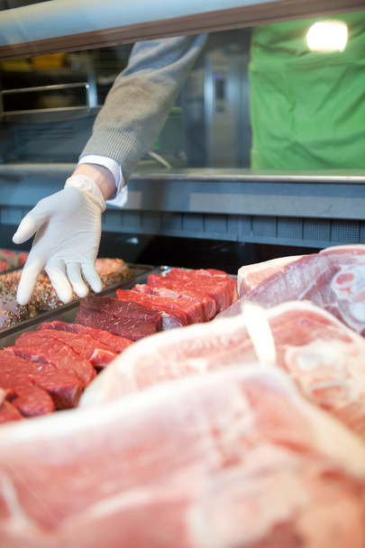 Fresh meat Counter - Photo, Image