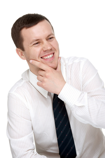Jeune homme avec un sourire amical
 - Photo, image