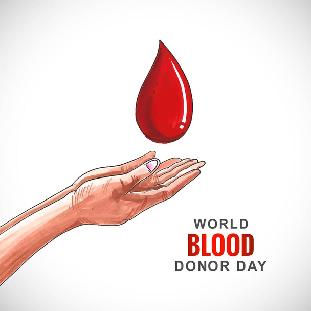 Руки Мбаппе спасают дизайн карты для капли крови - Вектор,изображение