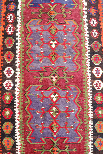 lana tejida antigua alfombra turca antigua - Foto, imagen