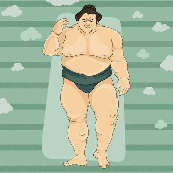 um homem gordo e careca com as mãos na cintura. ilustração vetorial em um  estilo cartoon plana. 7849995 Vetor no Vecteezy